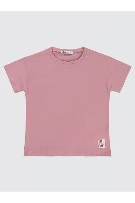 Girl's T-Shirt 10-13 Years Old Cosmetic Pink - Package