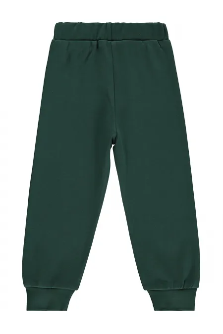 Pantalon de survêtement garçon Km 2-5 ans Vert pin - Lot