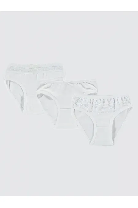 Sous-vêtements pour filles de 2 à 9 ans, taille standard - Emballage civil