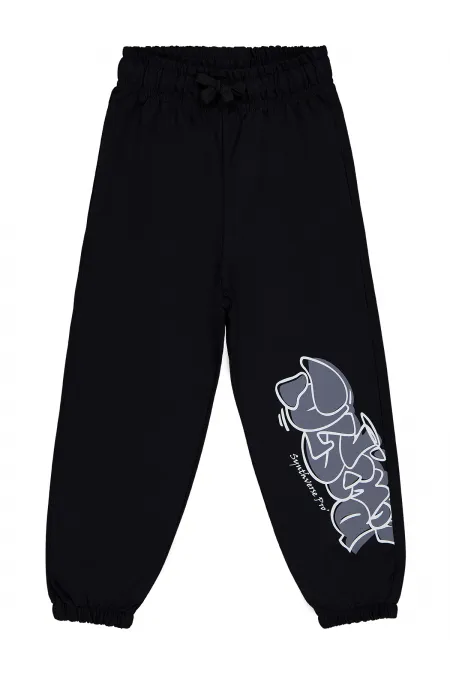 Bas de survêtement garçon 6-9 ans Noir - Lot