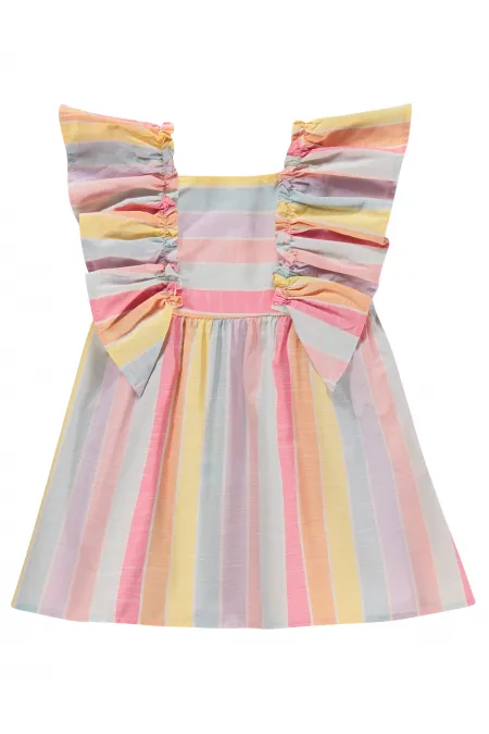 Kız Çocuk Jile ve Elbise 2-5 Yaş Sarı - Paket