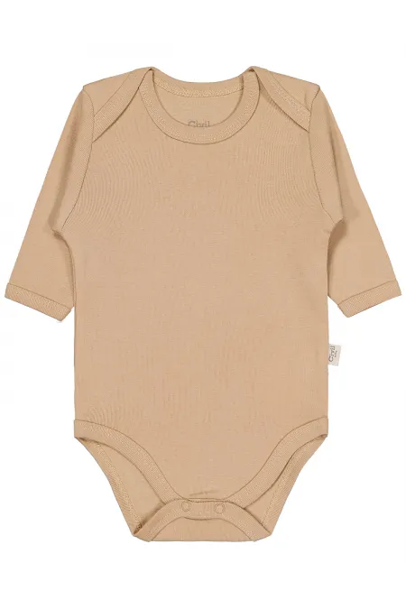 Bebek Çıtçıtlı Badi 0-24 Ay Sütlükahve - Paket