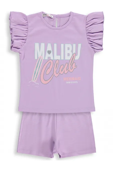 Ensemble pour fille de 2 à 5 ans, lilas - Emballage