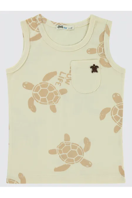 Boys T-Shirt 2-5 Years Old Ivory - Pack