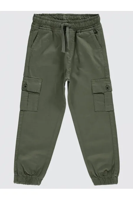 Pantalon garçon 10-13 ans, vert amande - Lot