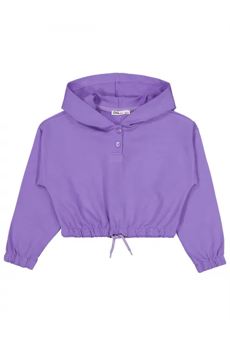 Kız Çocuk Sweatshirt 6-9 Yaş Mor - Paket