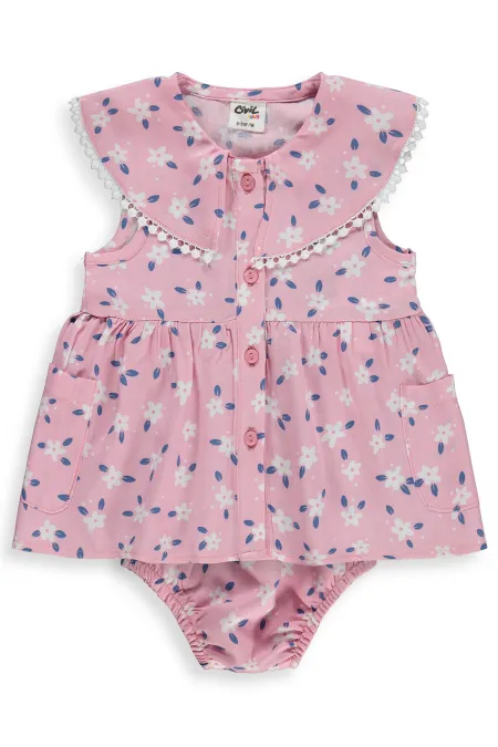 Baby Jumpsuit and Dress 6-18 Months Soft Pink - Package
