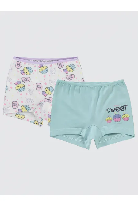 Kız Çocuk Boxer 2-9 Yaş Standart - Paket