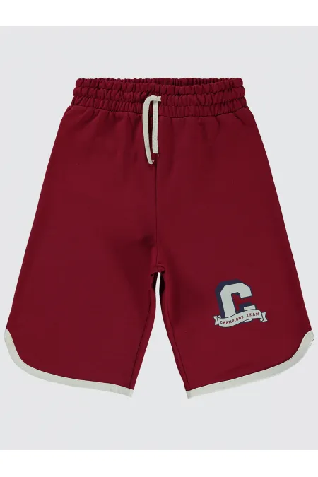 Boy Capri 10-13 ans Rouge bordeaux - Emballage