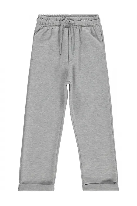 Pantalon garçon, 10-13 ans, gris chiné - Lot