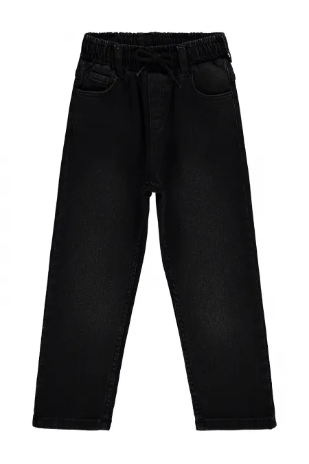 Pantalon en jean pour garçon, 6-9 ans, noir - Lot
