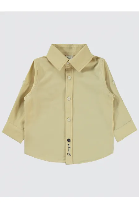 Bebek Gömlek 0-24 Ay Sütlükahve - Paket