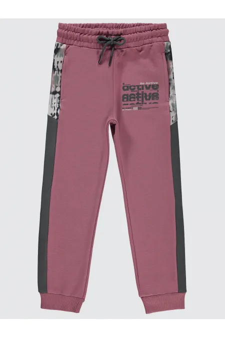 Girl's Tracksuit Bottoms 10-13 Years Old Pale Brick - Pack