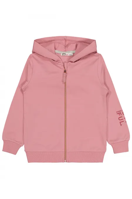 Gilet pour fille 10-13 ans, rose poudré - Emballage