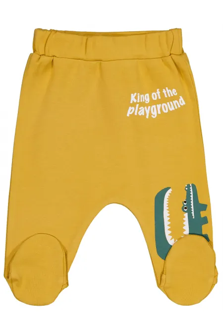 Couche une pièce pour bébé de 0 à 24 mois, couleur moutarde - Emballage