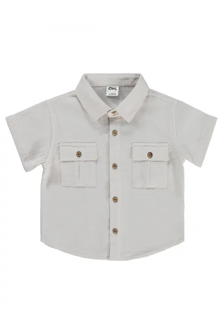 Baby Shirt 0-24 Months Beige - Pack