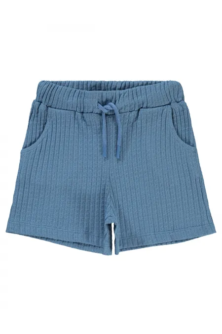 Kız Çocuk Şort 6-9 Yaş Element Mavisi - Paket