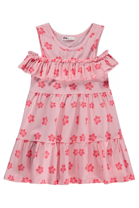 Kız Çocuk Jile ve Elbise 6-9 Yaş Pembe - Paket