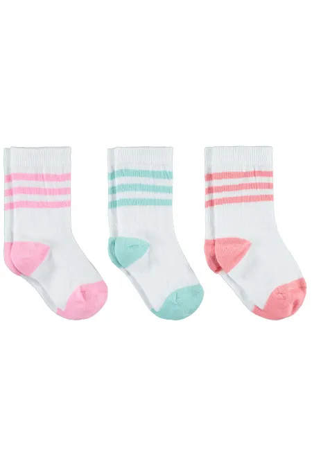 Chaussettes pour filles de 2 à 9 ans, taille standard - Emballage civil