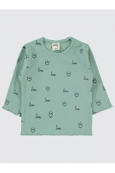 Bebek Sweatshirt 0-24 Ay Çağla Yeşili - Paket