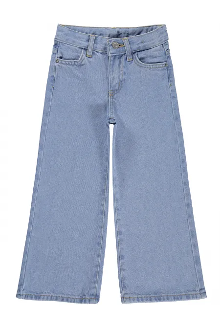 Kız Çocuk Pantolon Kot 6-9 Yaş Açık Mavi - Paket