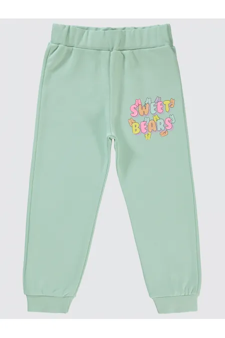 Girl's Tracksuit Bottoms 2-5 Years Old Fresh Mint - Package