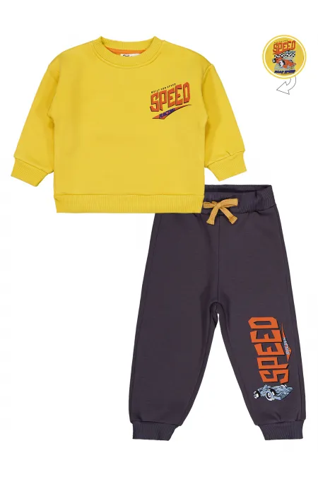 Ensemble de survêtement jaune pour garçon de 2 à 5 ans - Emballage