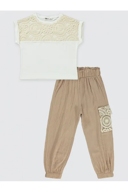 Girls Set 6-9 Years Old Brown - Package