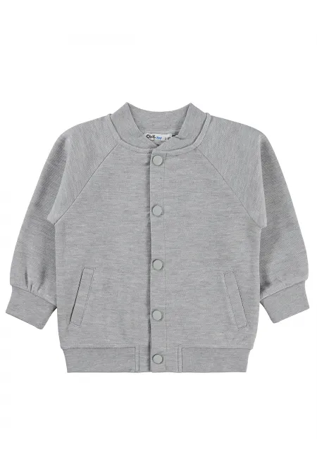 Gilet pour garçon, 2-5 ans, gris chiné - Lot