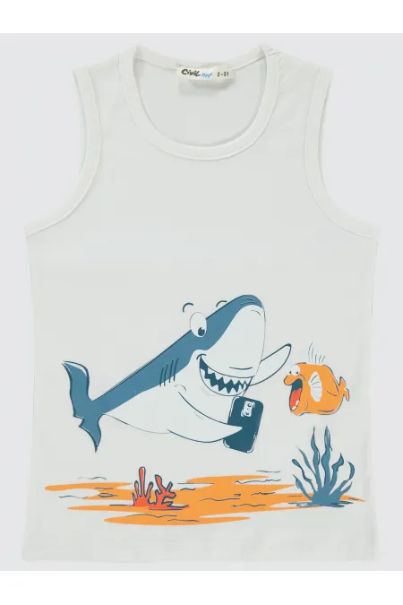 Erkek Çocuk Tişört 2-5 Yaş Beyaz - Paket