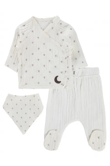 Bebek Zıbın Takımları 0-24 Ay Acı Kahverengi - Paket