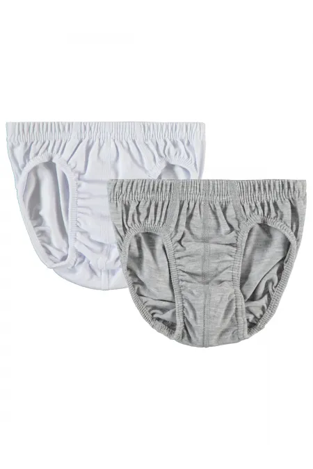 Culottes grises et blanches pour garçon - Emballage