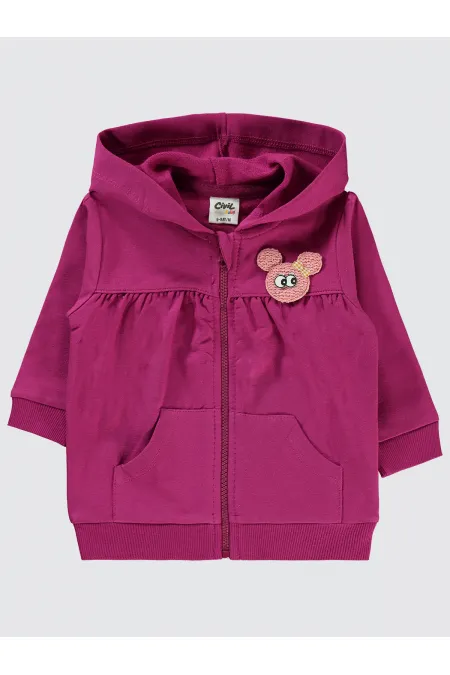 Gilet bébé 0-24 mois violet orchidée - Emballage