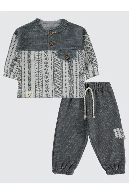 Baby Set 0-24 Months Anthracite - Package