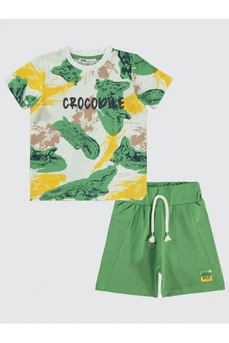 Costume vert pour garçon de 2 à 5 ans - Emballage