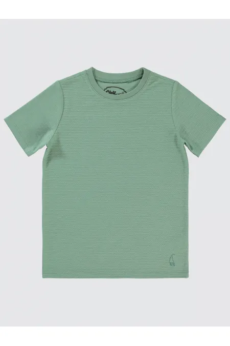 T-shirt garçon 6-9 ans kaki doux - Emballage