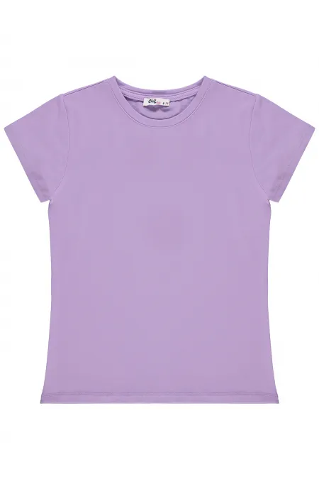Girls' T-shirt, Km, 6-9 Years, Lilac - Pack