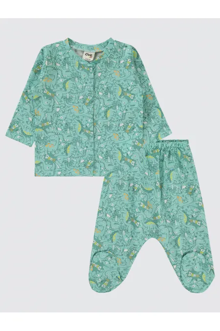 Bebek Pijama Takımı 0-24 Ay Mint - Paket