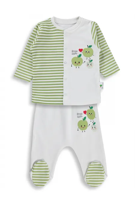 Bebek Pijama Takımı 0-24 Ay Ekru - Paket