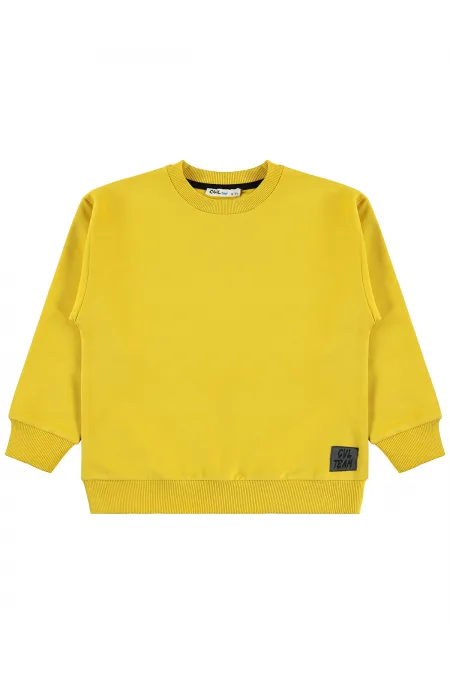 Erkek Çocuk Sweatshirt 6-9 Yaş Hardal - Paket