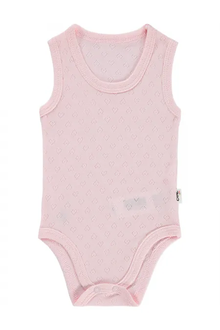 Body bébé à boutons-pression 0-24 mois rose clair - Emballage