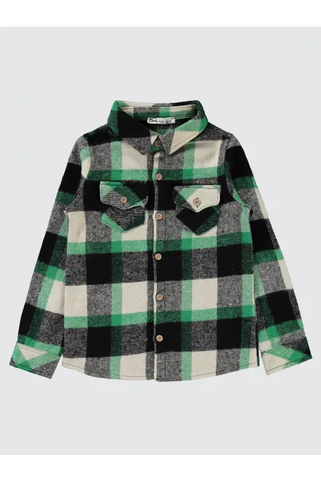 Erkek Çocuk Gömlek 10-13 Yaş Yeşil - Paket