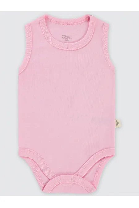 Bebek Çıtçıtlı Badi 0-24 Ay Pembe - Paket