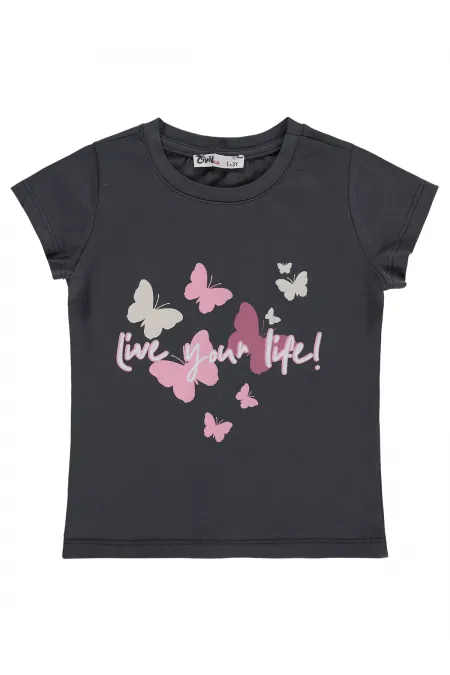 Girls' T-Shirt Km 2-5 Years Anthracite - Package