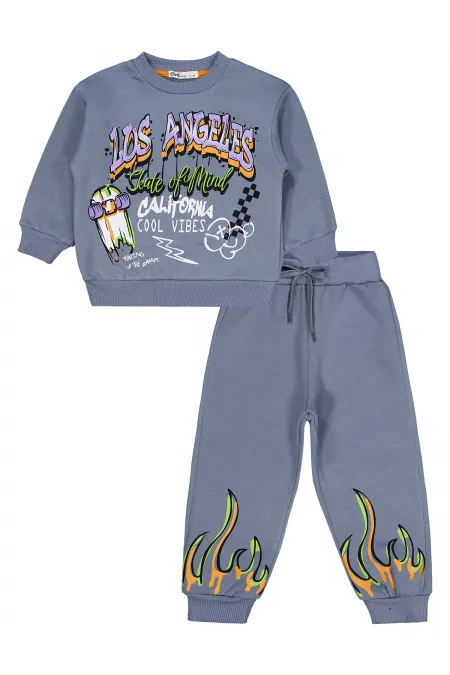 Survêtement garçon anthracite 2-5 ans - Emballage