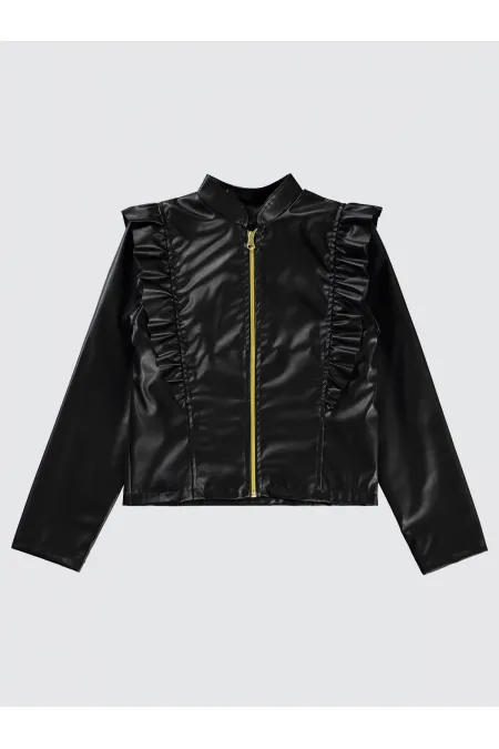 Kız Çocuk Ceket 10-13 Yaş Siyah - Paket