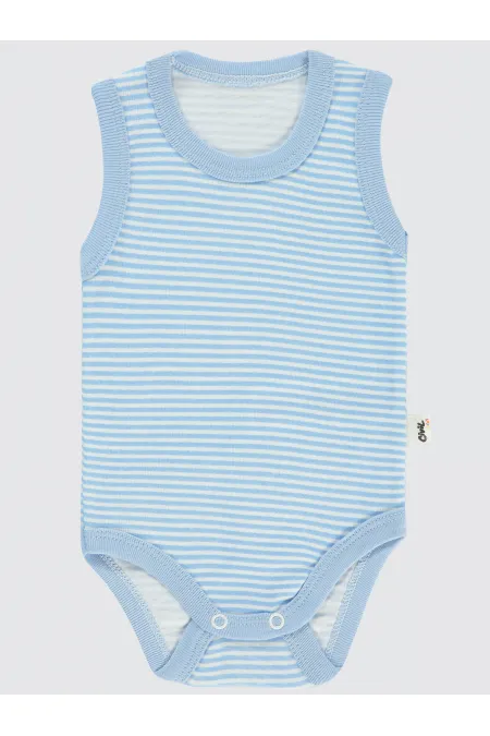 Bebek Çıtçıtlı Badi 0-24 Ay Mavi - Paket