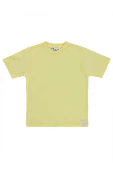 T-shirt garçon Km 2-5 ans Jaune clair - Emballage