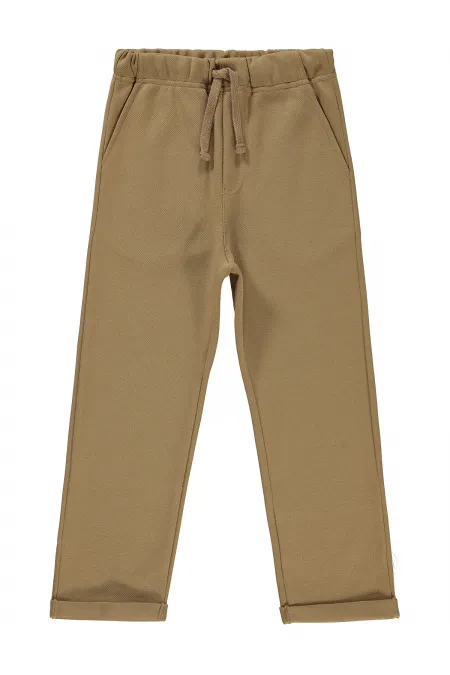 Bas de survêtement garçon 10-13 ans camel - Emballage