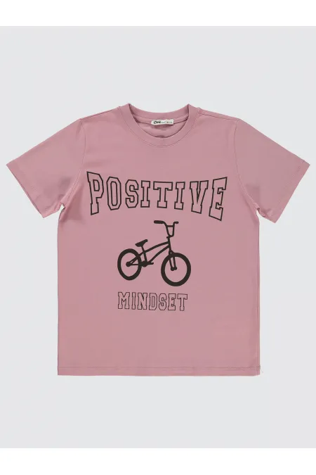 Boys T-Shirt 10-13 Years Old Dusty Rose - Package